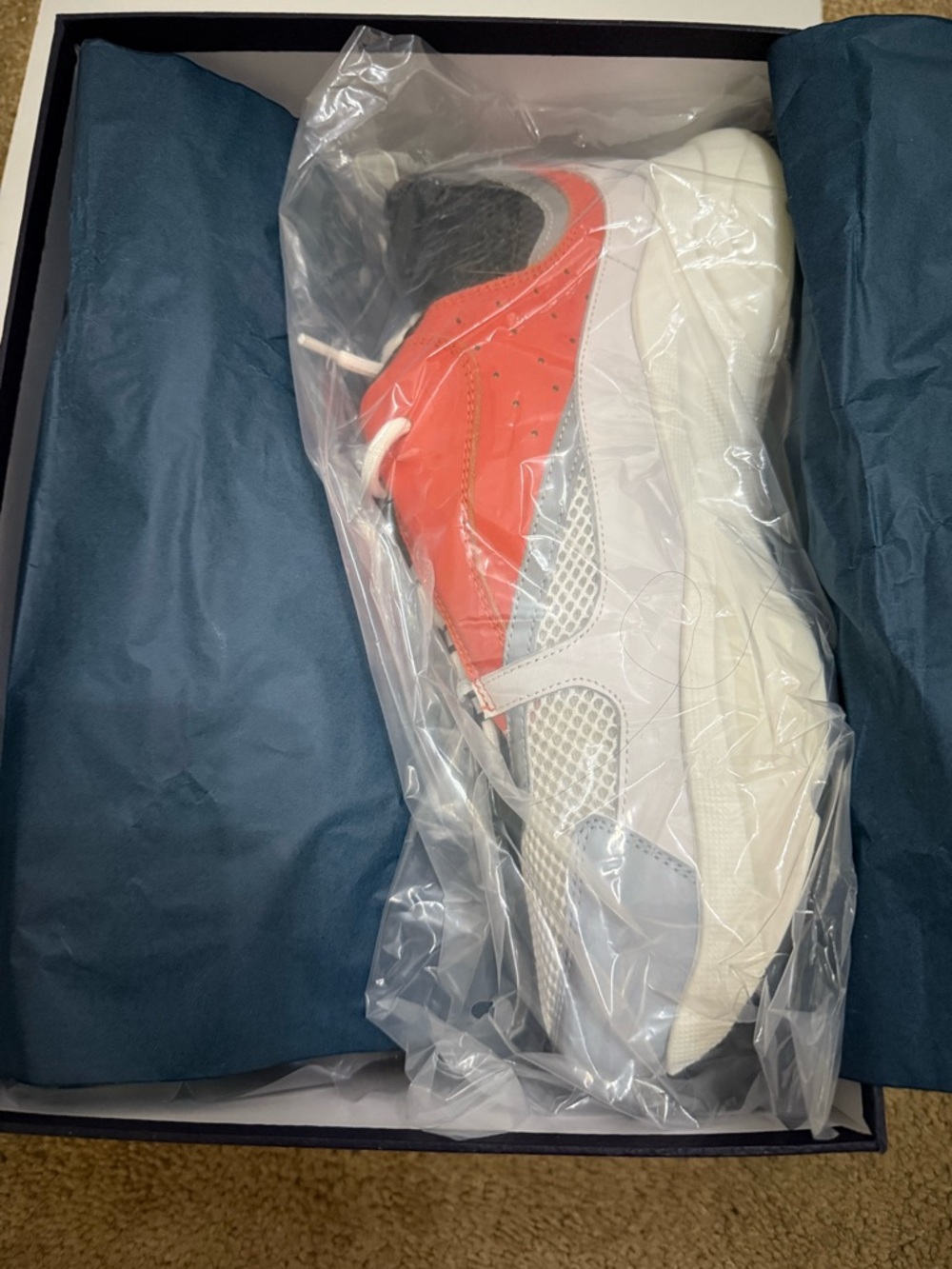 Dior Men’s Chunky Sneaker — Orange, White & Gray - Picture 2 of 9